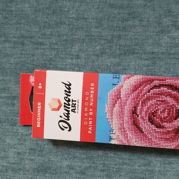 Diamond Art Kit with Pink Rose - Picture 2 of 6